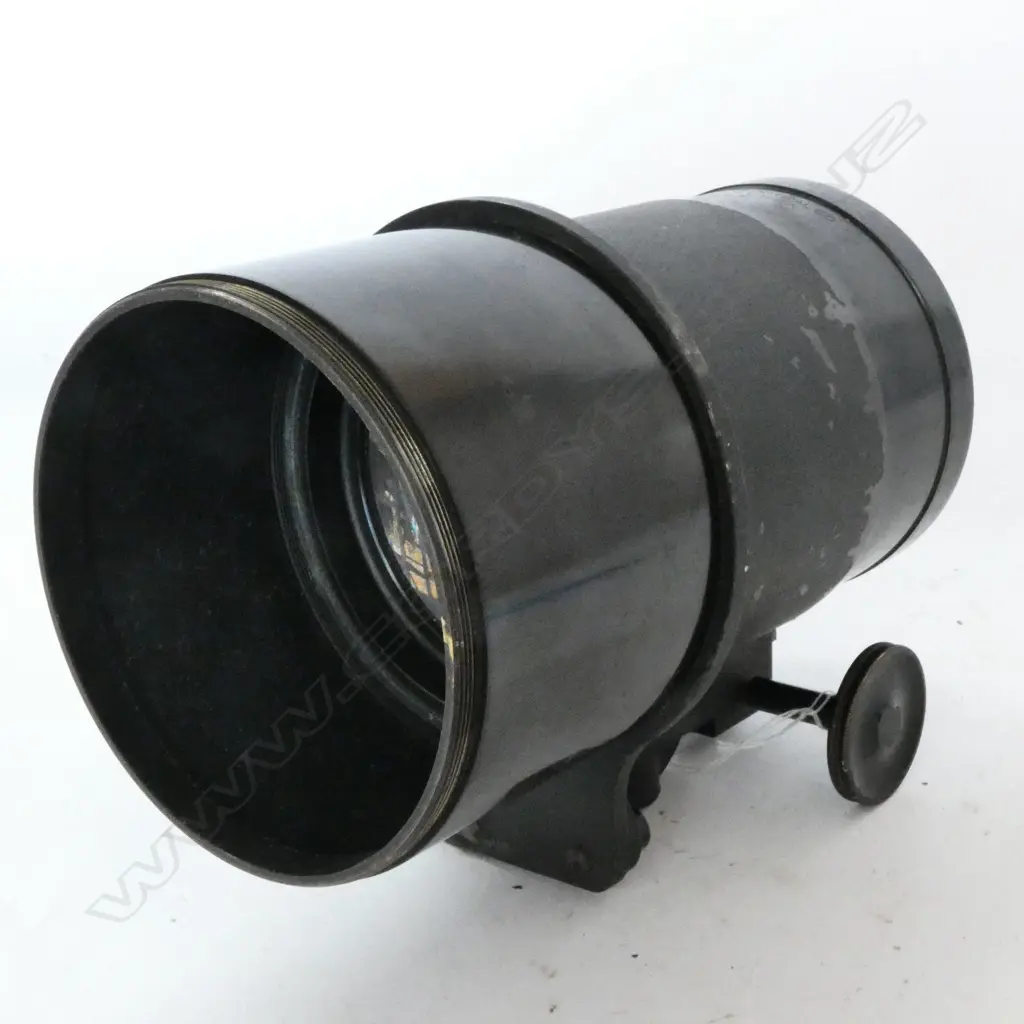 BAUSCH & LOMB OPTICAL CO., ROCHESTER N.Y. BLACK FINISHED BRASS LARGE FORMAT CAMERA LENS 18 in E.F Image 1++